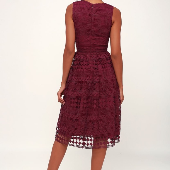 Midi Dress (Purple Plum) - Picture 4 of 5